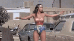 Linda Carter Wonder Woman Transformed GIF