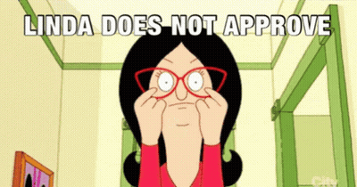 Linda Does Not Approve With Green Door GIF