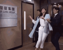 Linda Lung Out Of The Elevator Faint GIF