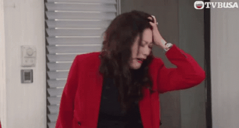 Linda Lung Pulling Hair Out GIF