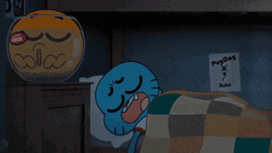 Linda Noche Sleeping Gumball And Darwin Watterson GIF