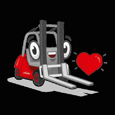 Linde Forklift With Heart GIF