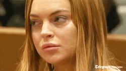 Lindsay Lohan Blank Stare GIF