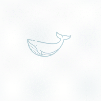 Line Drawing Of A Whale With Tail GIF