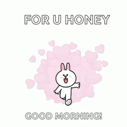 Line Friends Running Cony Good Morning Honey
