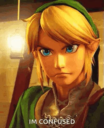 Link From The Legend Of Zelda Making Funny Confused Face GIF