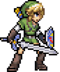 Link Legend Of Zelda Sword Breathing Pixel Art