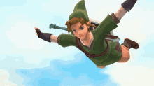 Link The Legend Of Zelda Skyward Sword Skydiving