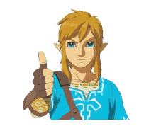 Link The Legend Of Zelda Thumbs Up GIF