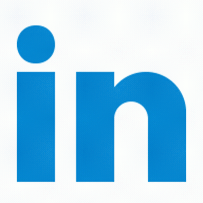 LinkedIn Logo With Blue Background GIF