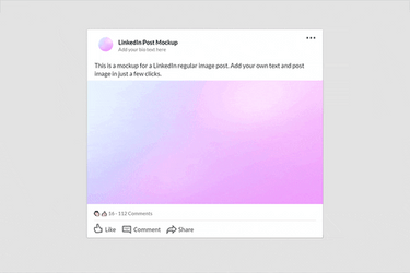 Linkedin Post Mockup GIF