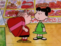  Linus And Patty Talks During Snoopy Valentines Day GIF