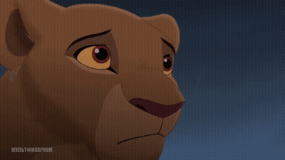 Lion And Lioness Kissing In Grass GIF