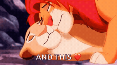 Lion And Lioness Kissing Saying And This GIF