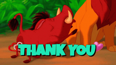 Lion And Warthog Saying Thank You GIF