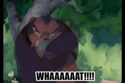 Lion Cartoon Saying Whaaaat GIF