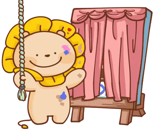 Lion Holding Rope Sticker