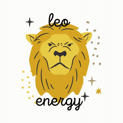 Lion Illustration Leo Energy GIF