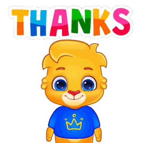 Lion In Blue Shirt And Crown Sticker