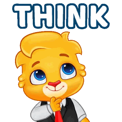 Lion In Suit And Tie Thinks Sticker