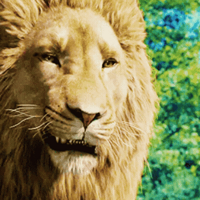 Lion In Suit And Tie With Solbank Logo GIF