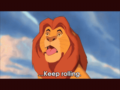 Lion Keep Rolling GIF