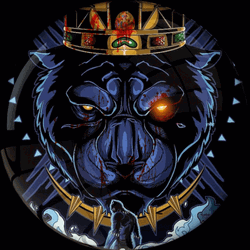 Lion King Colorful Art GIF
