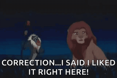 Lion King Correction I Liked It Right Here GIF
