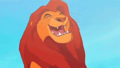 Lion King Laughing With Mouth Open GIF