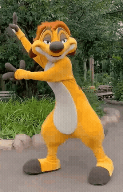 Lion King Mascot Dancing And Thumbs Up GIF
