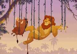 Lion King Simba And Friends Swinging