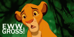 Lion King Young Simba Ew Gross GIF