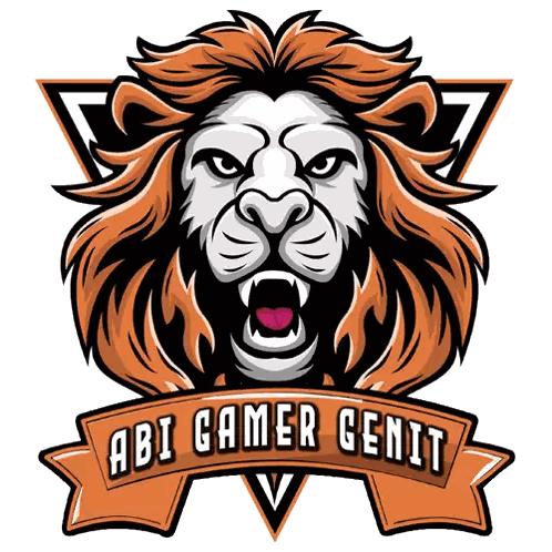 Lion Logo With Abi Gamer Geinit Sticker