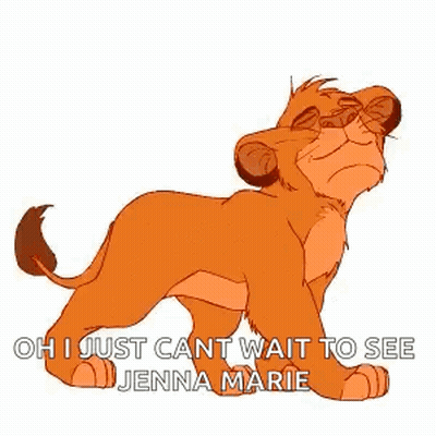 Lion Oh I Just Can't Wait To See Jenna Marie GIF