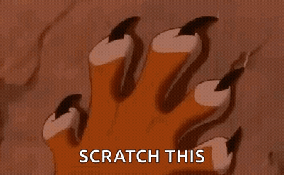 Lion Paw Saying Scratch This GIF