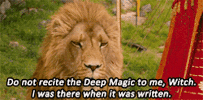 Lion Saying Do Not Recite Deep Magic GIF