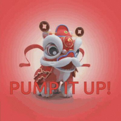 Lion Saying Pump It Up