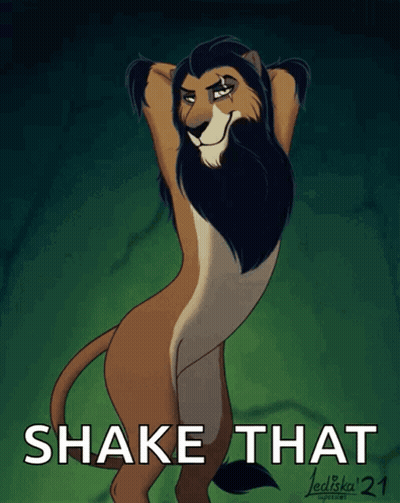 Lion Saying Shake That