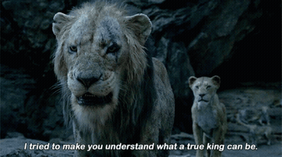 Lion Says I Tried To Make You Understand What A True King Can Be Next To Another Lion GIF