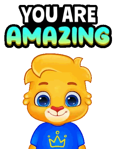 Lion Says You Are Amazing Sticker