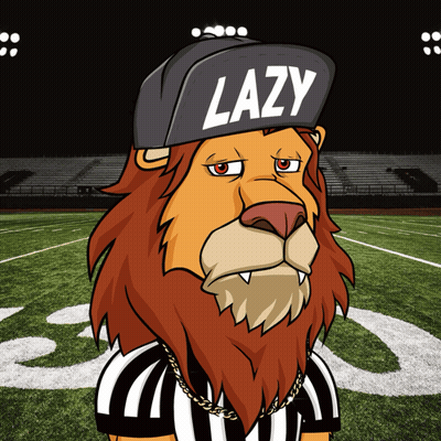 Lion Wearing Hat Saying Lazy GIF
