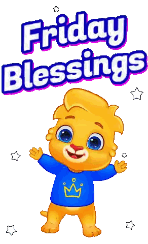 Lion With Crown And Blessings Sticker
