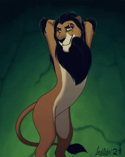 Lion With Number 21 GIF