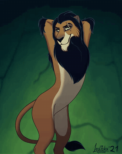 Lion With Number 21 GIF