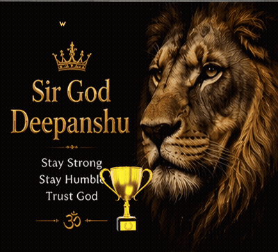 Lion With Words Sir God Deepanshu GIF