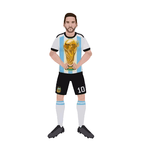 Lionel Messi Argentina Poster 2005 Sticker