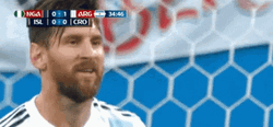 Lionel Messi Free Kick Fixing Hair GIF