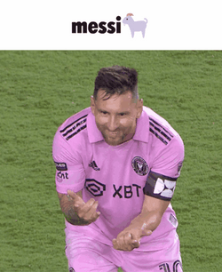 Lionel Messi Goat Doing Spider Man Hand Gesture GIF