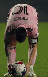 Lionel Messi Ready For Free Kick GIF