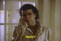 Lionel Ritche Adele Hello Holding Telephone GIF